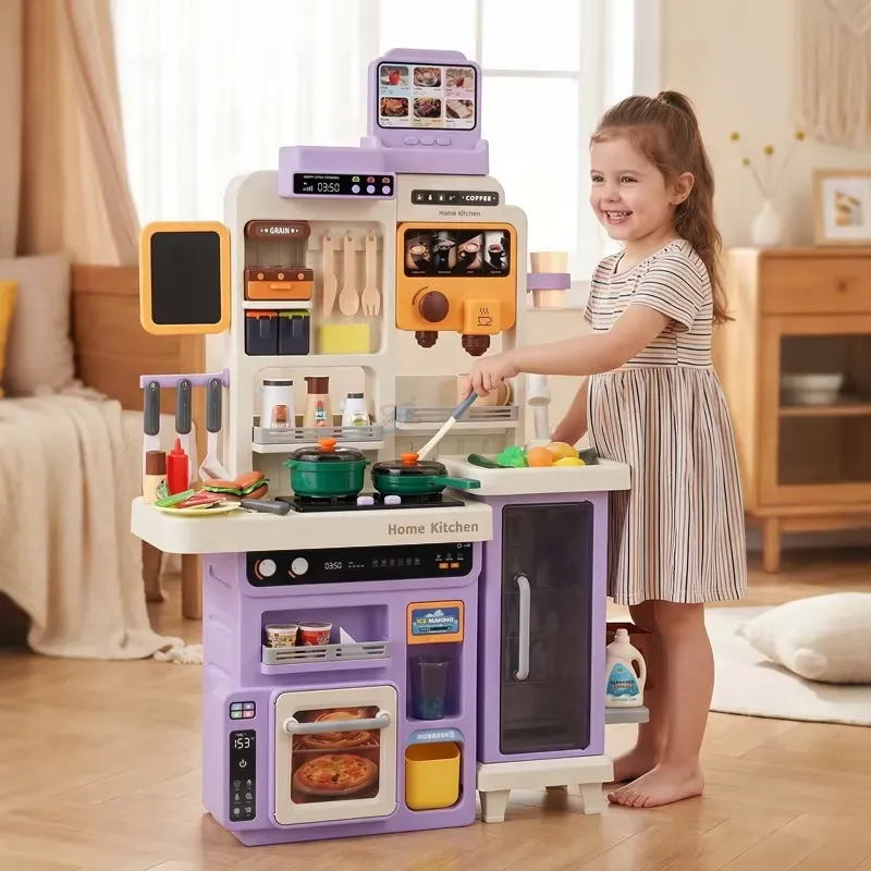 Kids Outdoor Kitchen Accessories - 90cm Large Pretend Play Kitchen Set