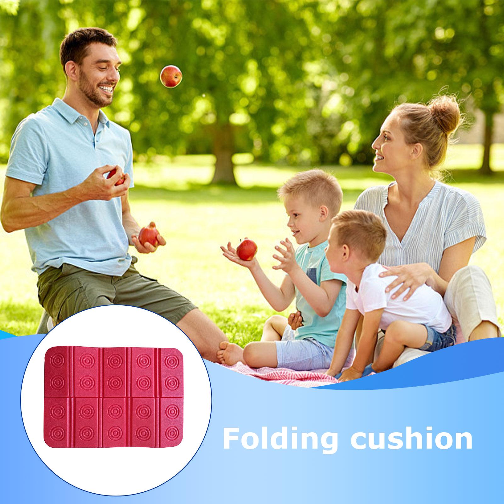 Kids Outdoor Floor Cushions - Foldable Outdoor Camping Seat Cushion, Portable