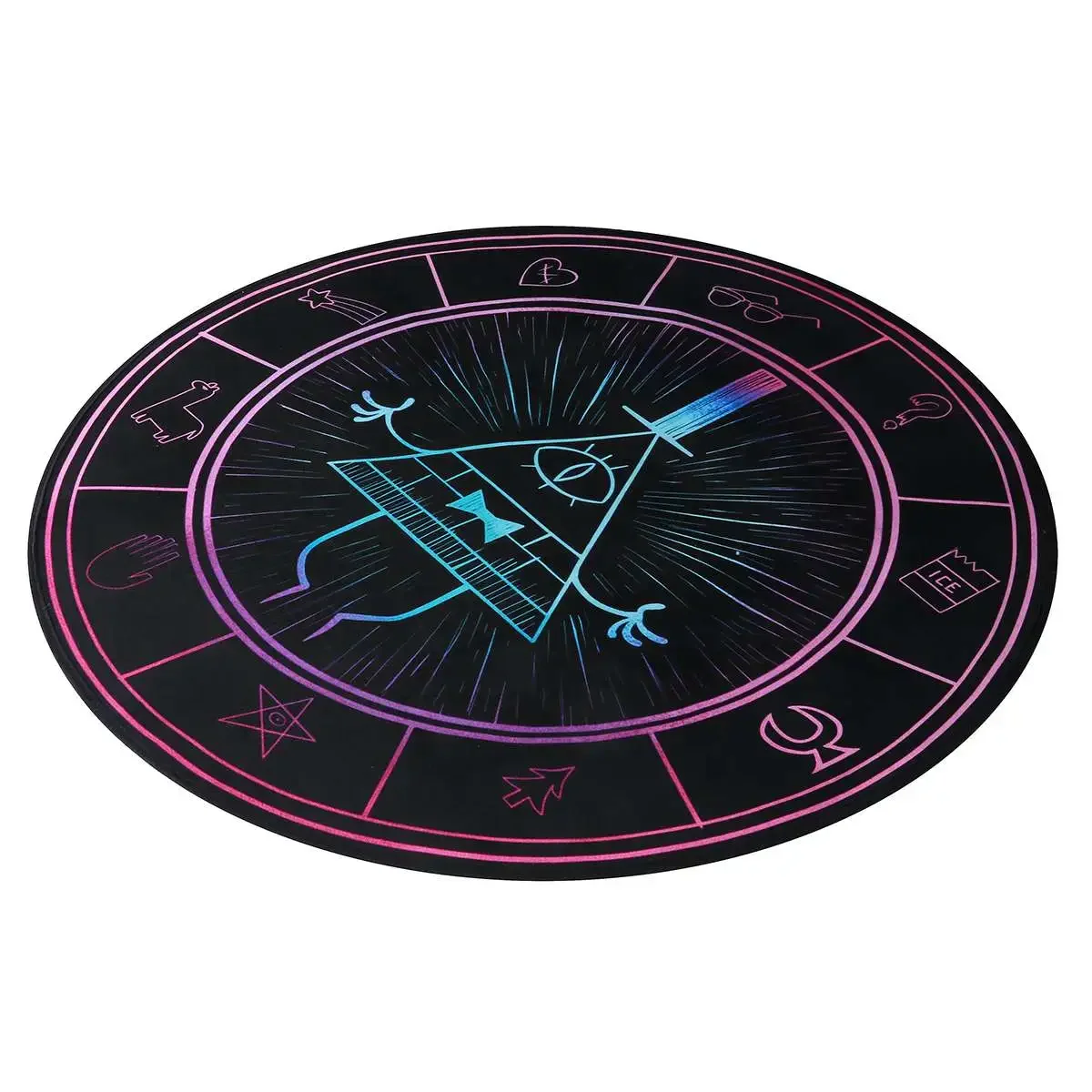 Kids Outdoor Floor Cushions - 60/80/100cm Anti-Slip Round Cushion Printed Rug