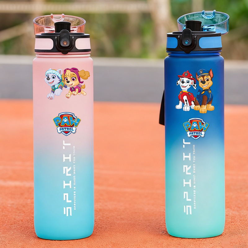 Kids Outdoor Kitchen Accessories - 800ml PAW Patrol Sports Water Bottles