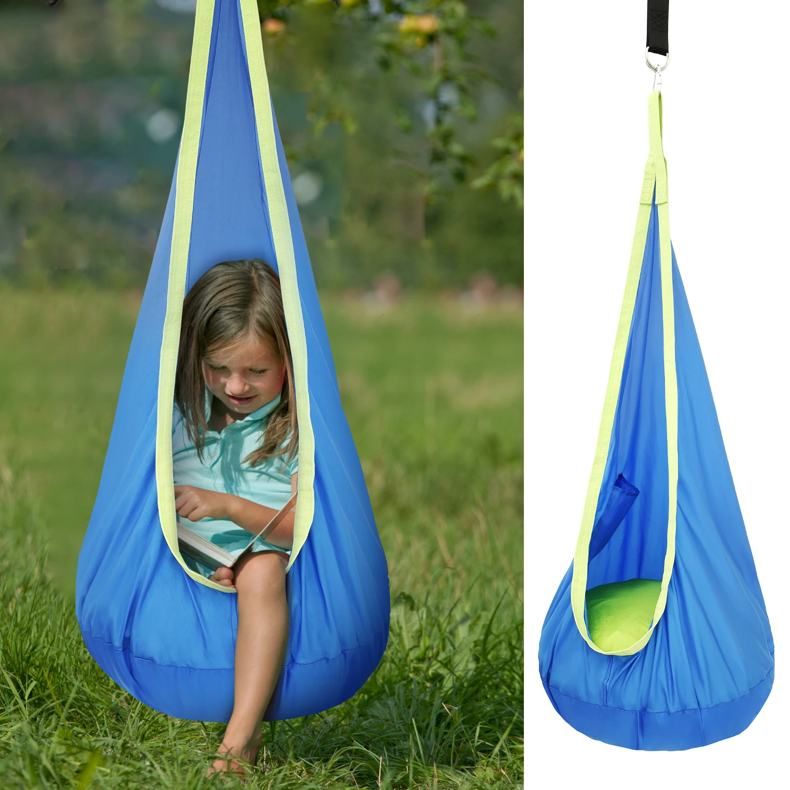Kids Outdoor Hammock Chair - Chair Sensory Swing Chair Kids Pod