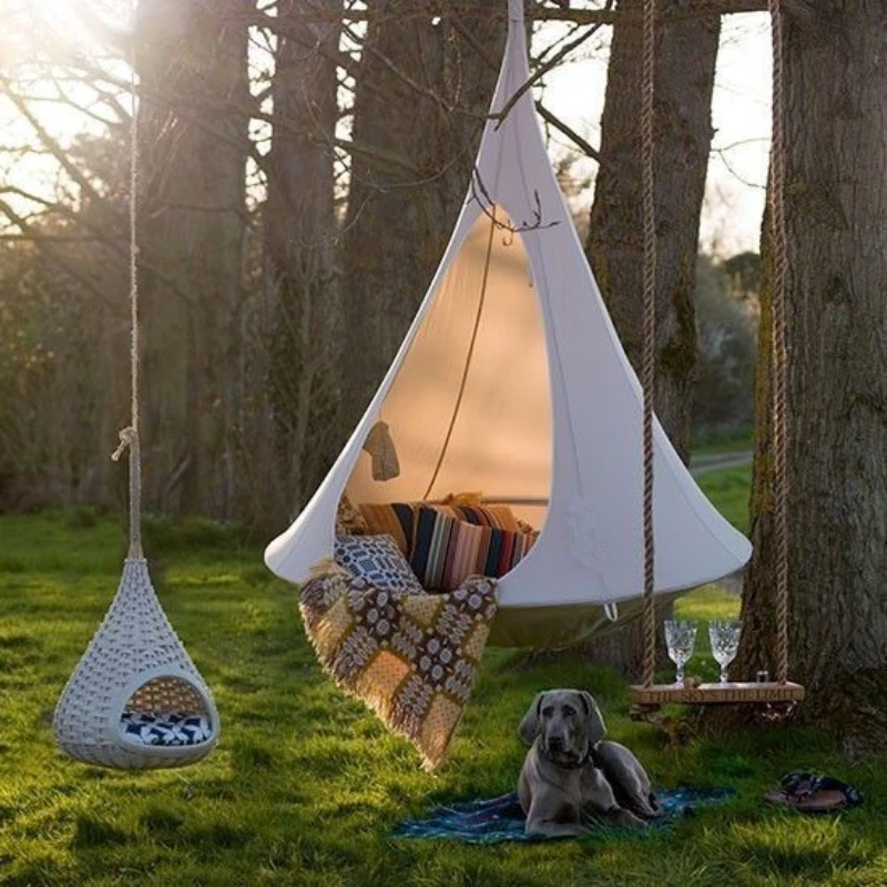 Kids Outdoor Hammock Chair - Children Swing Outdoor Garden Camp Hammock