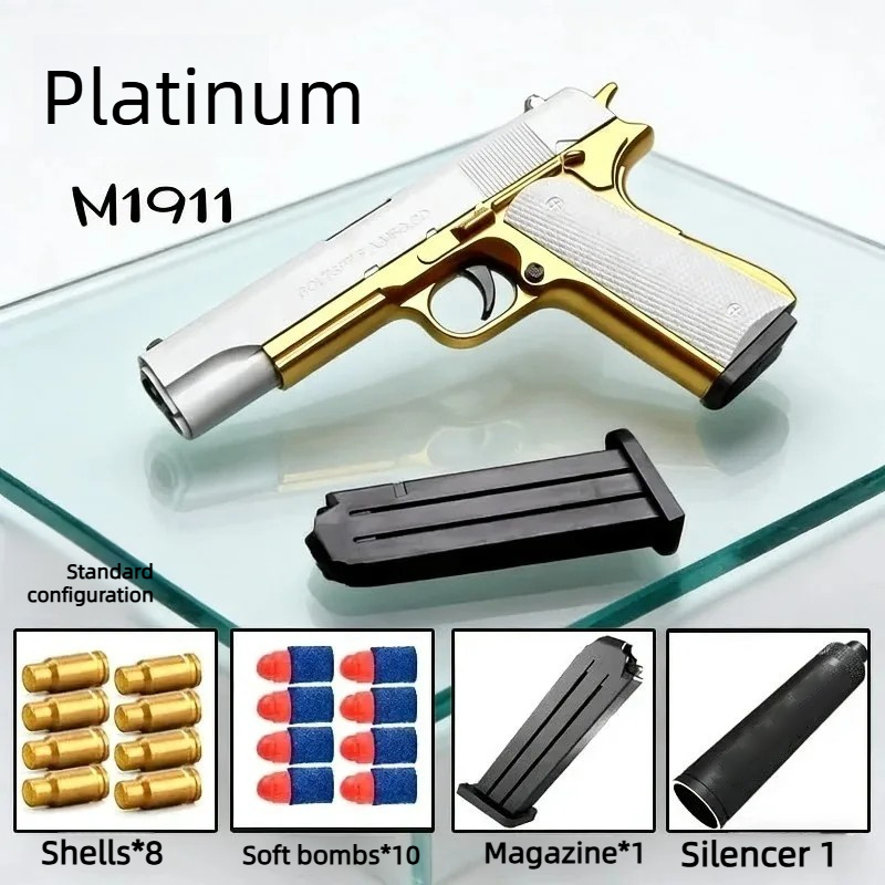 Kids Outdoor Garden Toys - Newest Shell Ejecting Airsoft Pistol Soft