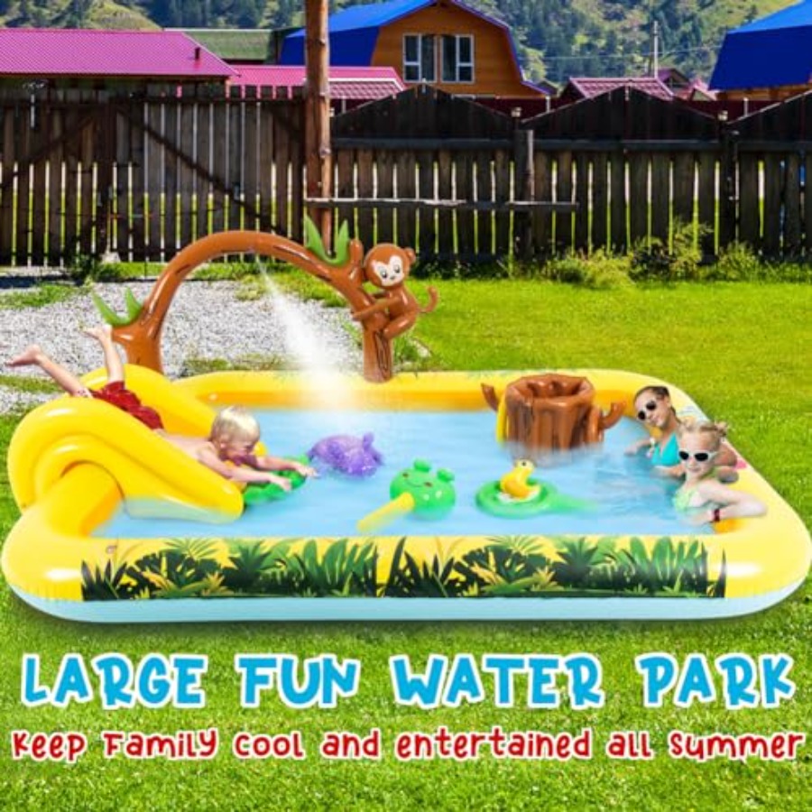 Outdoor inflatable jungle anim - Kids Outdoor Garden Toys 评论和价格