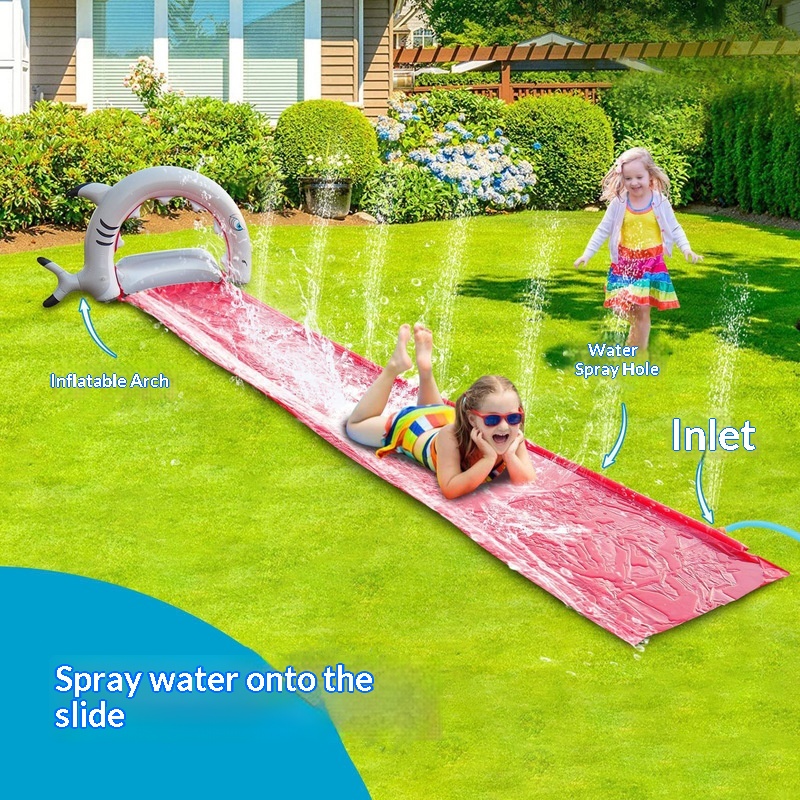 Inflatable Whale Water Slide S - Kids Outdoor Garden Toys 评论和价格