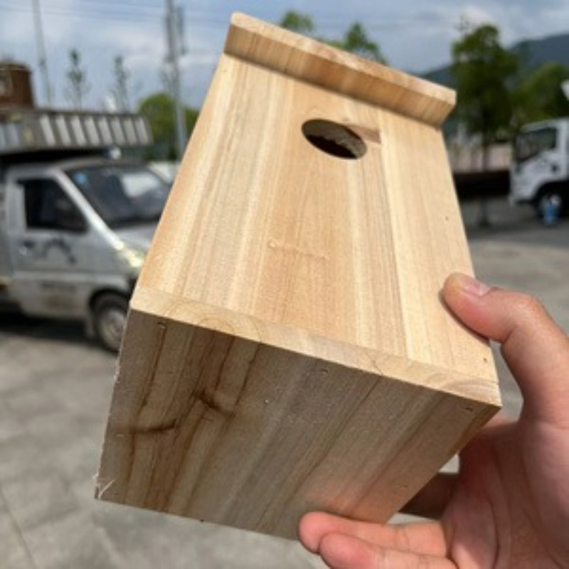 Outdoor Wooden Bird House Nest - Kids Outdoor Garden Toys 评论和价格
