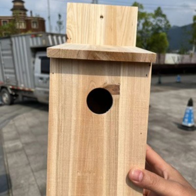 Outdoor Wooden Bird House Nest - Kids Outdoor Garden Toys 评论和价格