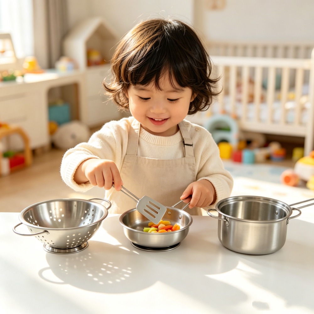 5Pcs Kids Stainless Steel Cook - Kids Outdoor Kitchen Accessories 评论和价格