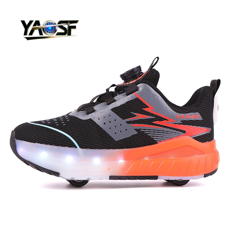 Kids 4-Wheel LED Light Up Shoe - Kids Outdoor Lights 评论和价格