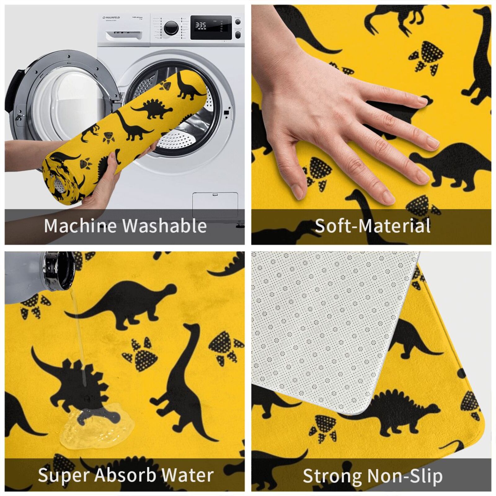 Dinosaurs Cartoon Carpet Mat R - Kids Outdoor Floor Cushions 评论和价格