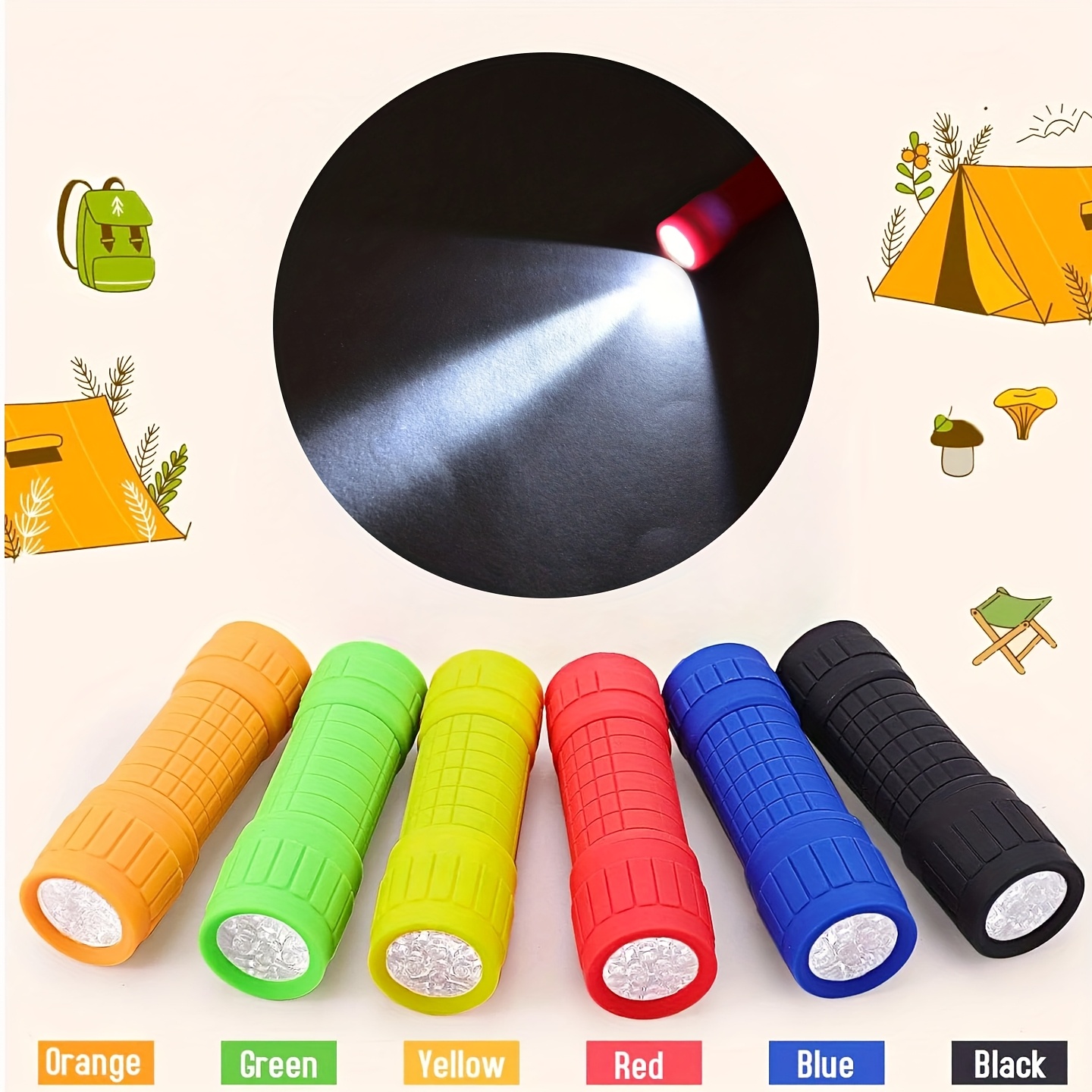 Mini Portable Flashlight Nine  - Children'S Outdoor 评论和价格