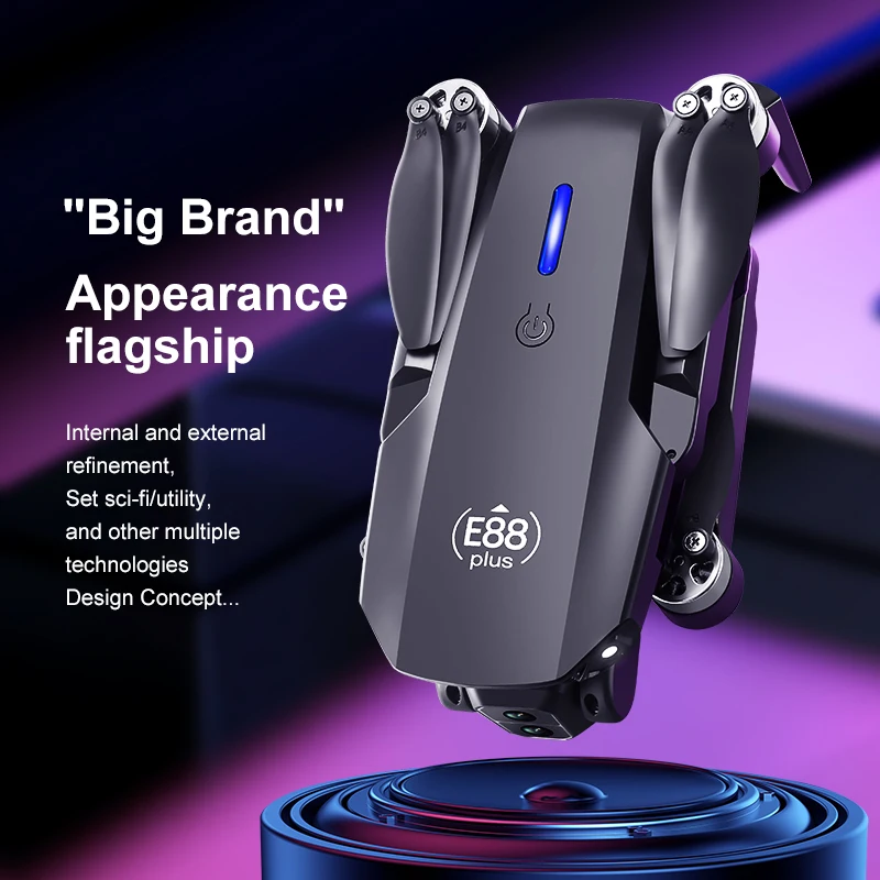 New E88 Plus Quadcopter Drone: - Kids Outdoor Toy Storage 评论和价格
