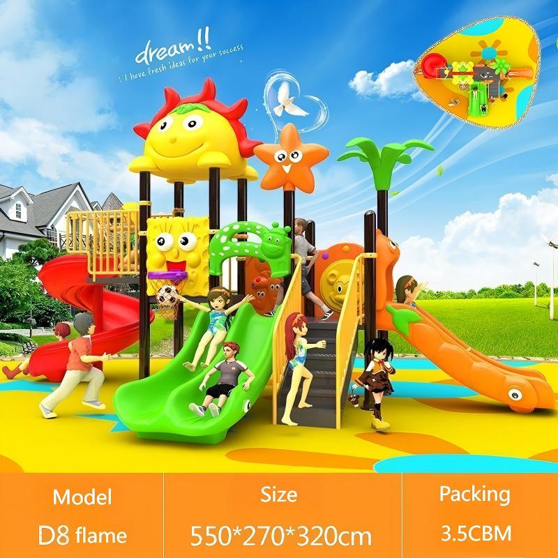 1-3 Years Steel & Plastic Swin - Kids Outdoor Slide Set 评论和价格