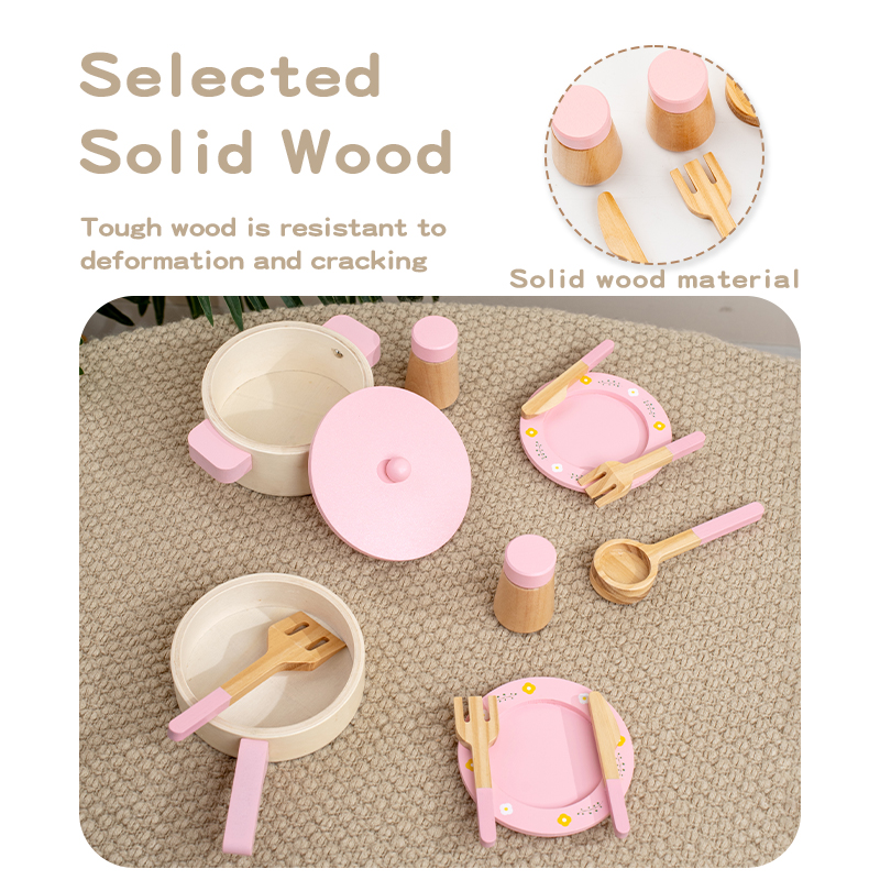 Wooden Kitchen Play Set for Ki - Kids Outdoor Kitchen Accessories 评论和价格