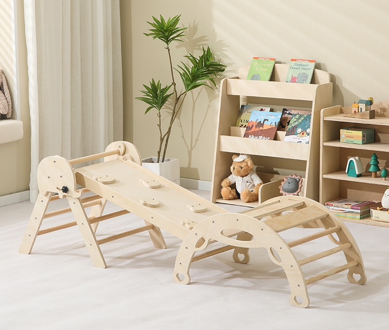 Hot Selling 7-in-1 Montessori  - Kids Outdoor Wooden Climbing Frame 评论和价格