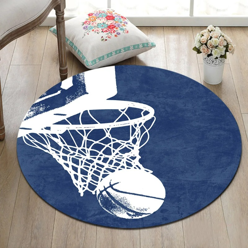 Basketball Round Rugs And Carp - Kids Outdoor Floor Cushions 评论和价格