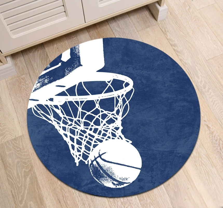 Basketball Round Rugs And Carp - Kids Outdoor Floor Cushions 评论和价格