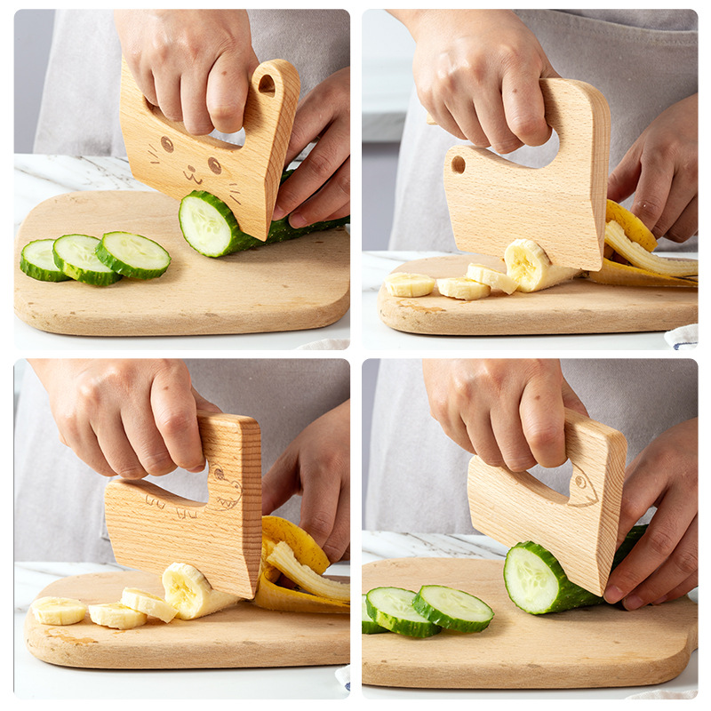 Wooden Kids Knife for Cooking  - Kids Outdoor Kitchen Accessories 评论和价格