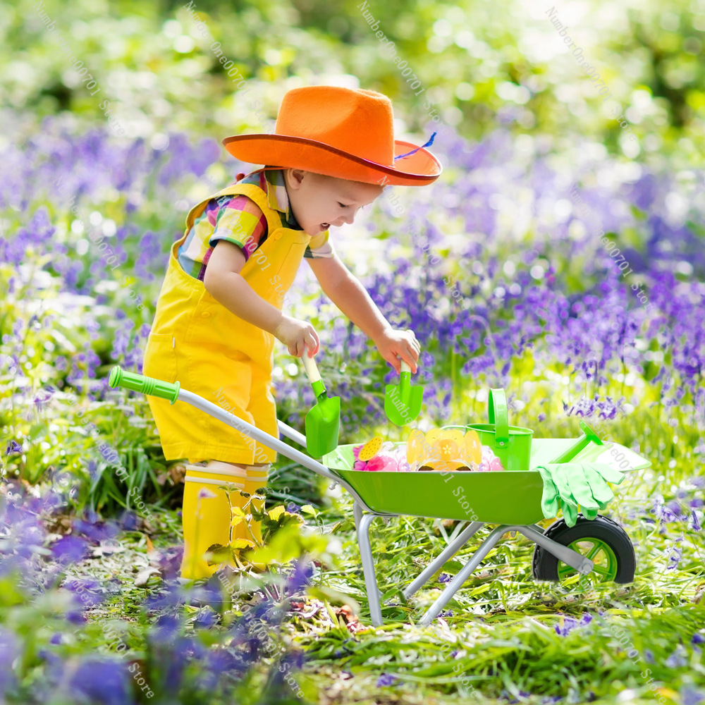 Kids Outdoor Wheelbarrow, Gree - Kids Outdoor Garden Toys 评论和价格