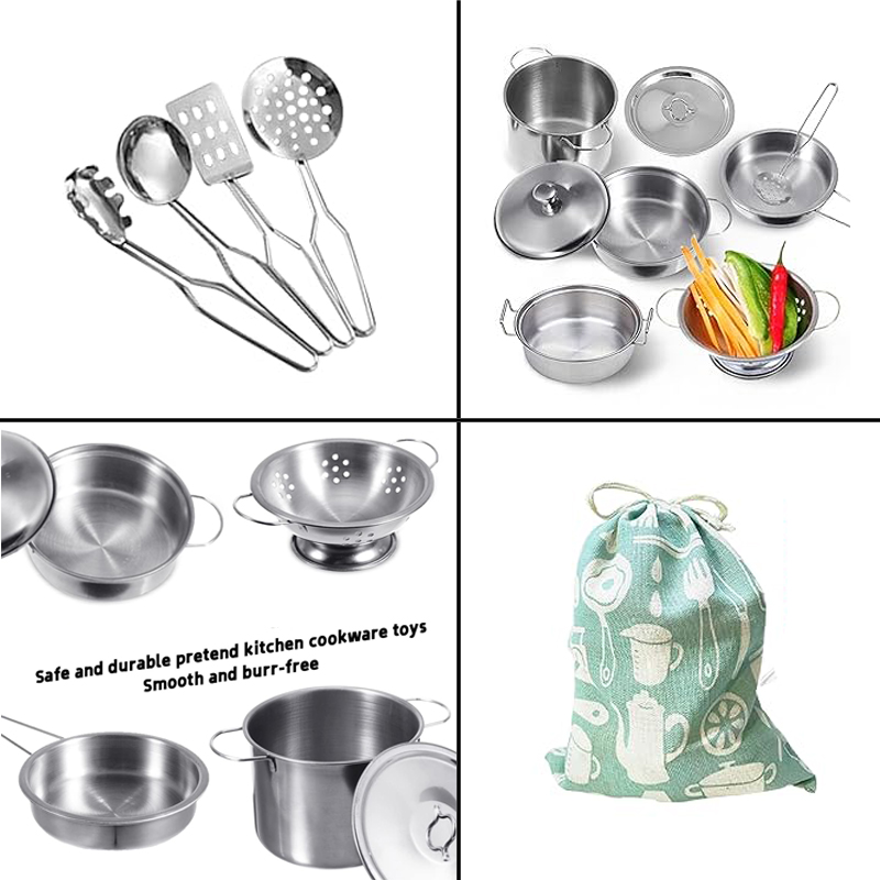 MINI Stainless Steel Kitchen U - Kids Outdoor Kitchen Accessories 评论和价格