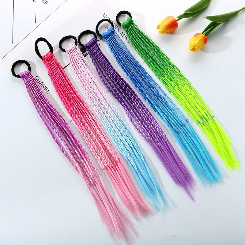 1 PCS New Girls Colorful Wigs  - Kids Outdoor Decor 评论和价格