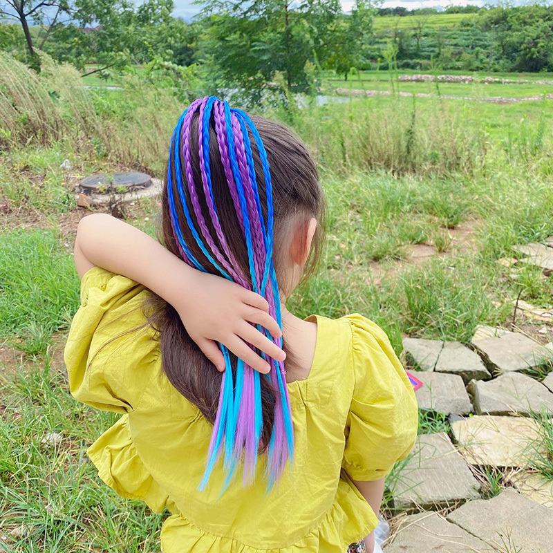 1 PCS New Girls Colorful Wigs  - Kids Outdoor Decor 评论和价格
