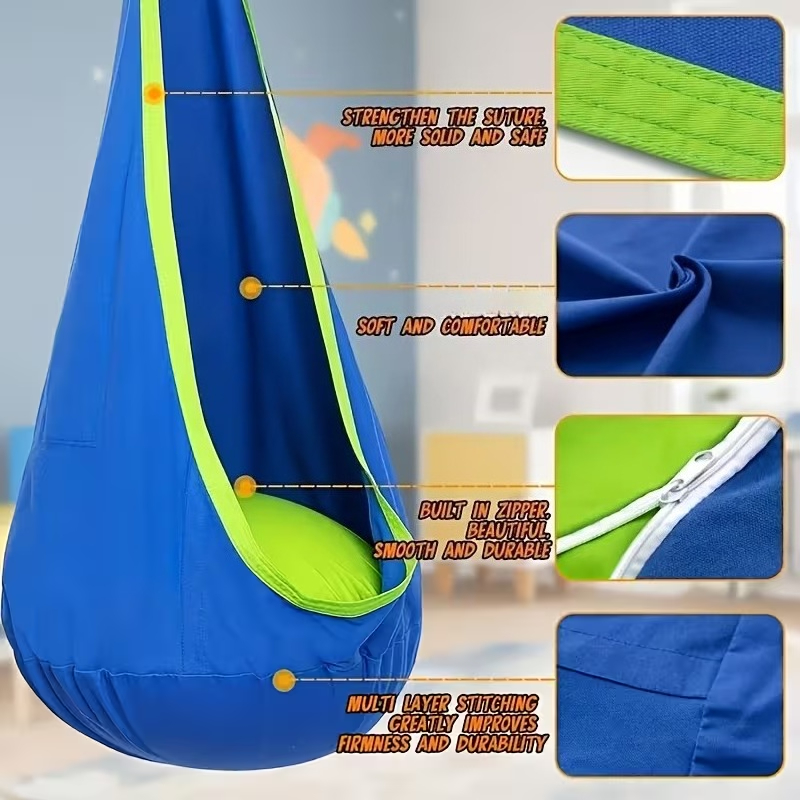 Kids Hanging Chair Indoor Outd - Kids Outdoor Hammock Chair 评论和价格