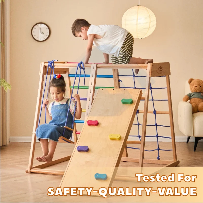 Wooden Climbing Frame Indoor P - Kids Outdoor Wooden Climbing Frame 评论和价格