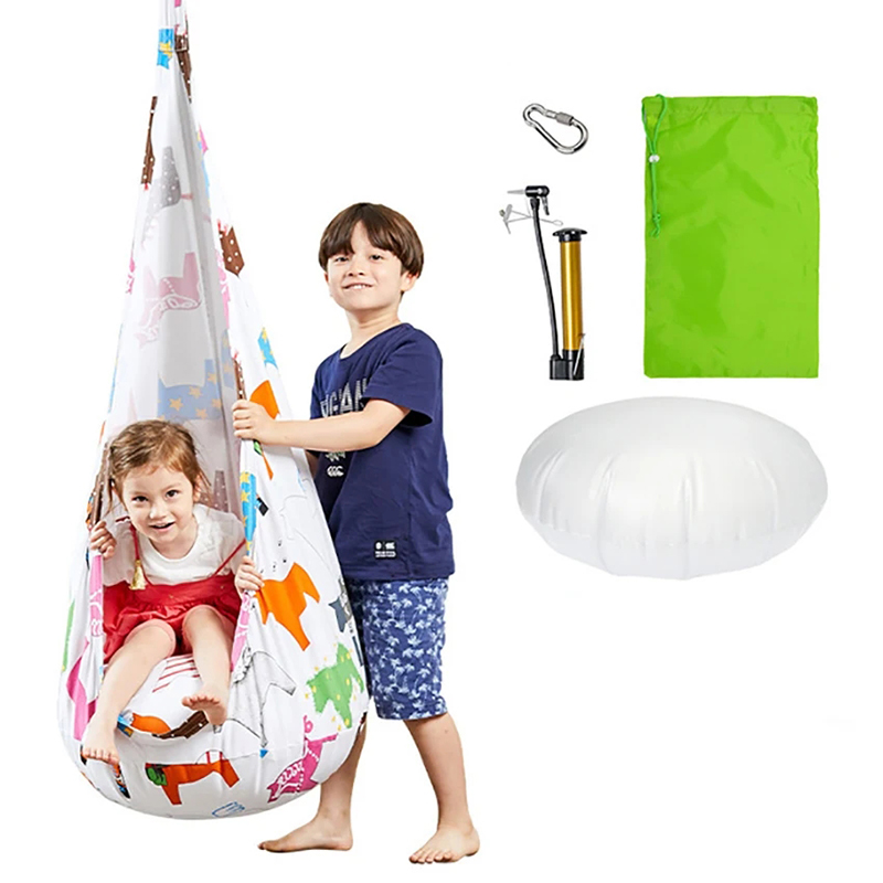 Kids Pod Swing Seat Cotton Can - Kids Outdoor Hammock Chair 评论和价格
