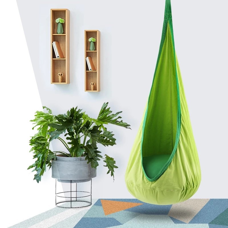 Kids Pod Swing Seat Cotton Can - Kids Outdoor Hammock Chair 评论和价格