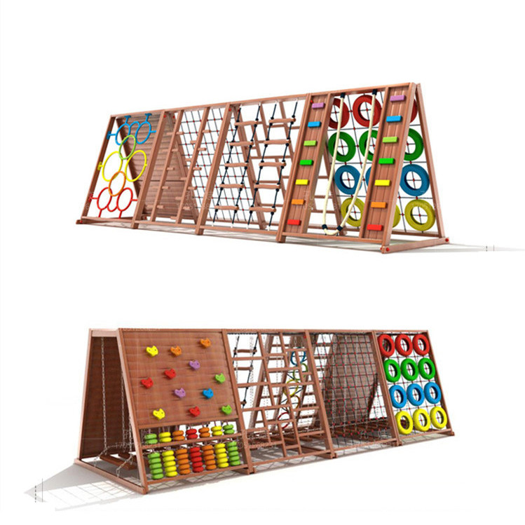 Outdoor Climbing Rock Frame Wo - Kids Outdoor Wooden Climbing Frame 评论和价格