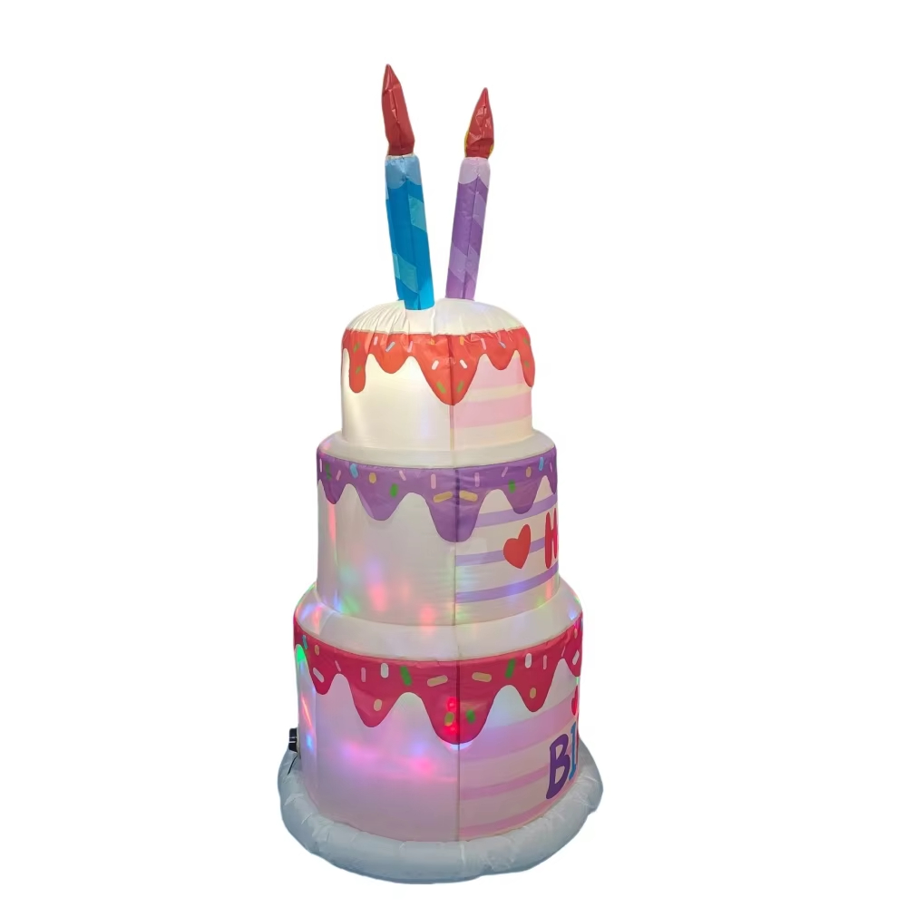 1.8M Inflatable Birthday Cake  - Kids Outdoor Decor 评论和价格