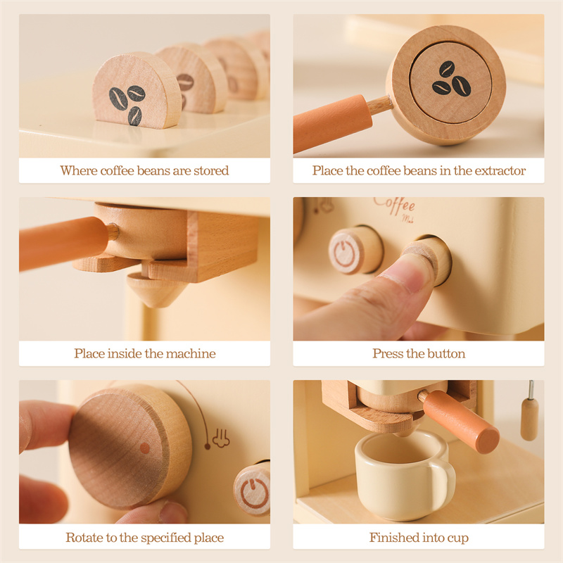 Kids Wooden Montessori Toy Set - Kids Outdoor Kitchen Accessories 评论和价格